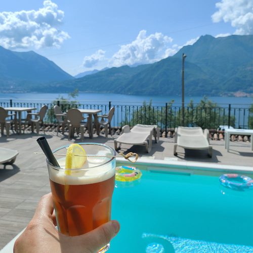agriturismo biosio piscina lago como